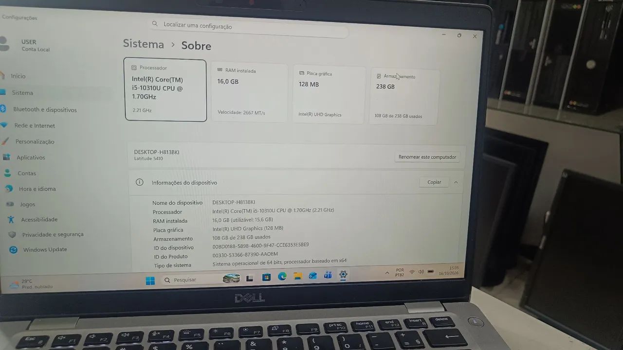 Notebook Dell i5 10 geração  - Foto 3