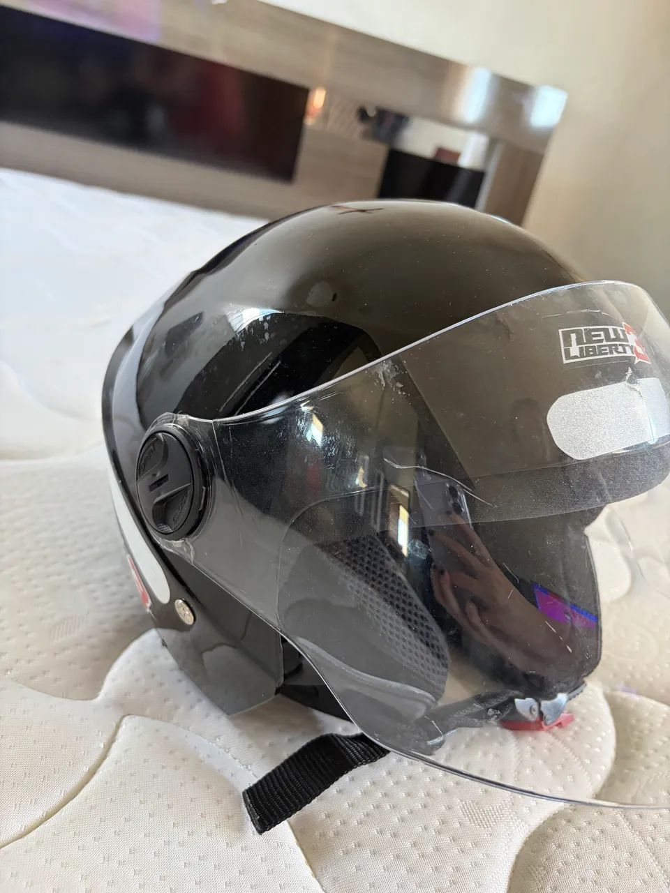 Kit capacete + capa de chuva  - Foto 5