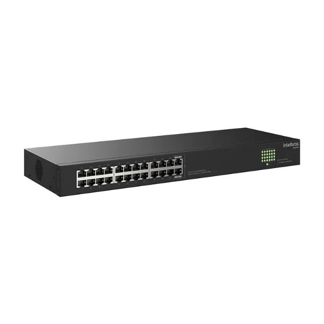 Switch Não Gerenciavel 24 portas Gigabit S1124G Preto Intelbras - Foto 2