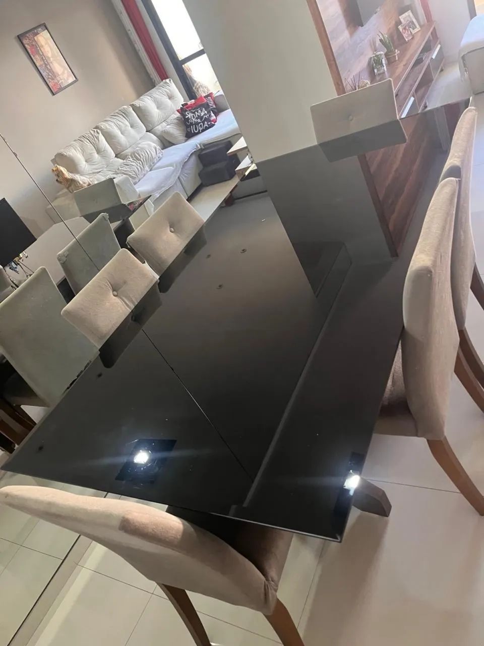 Mesa de jantar 2,45x1,10 - Foto 3