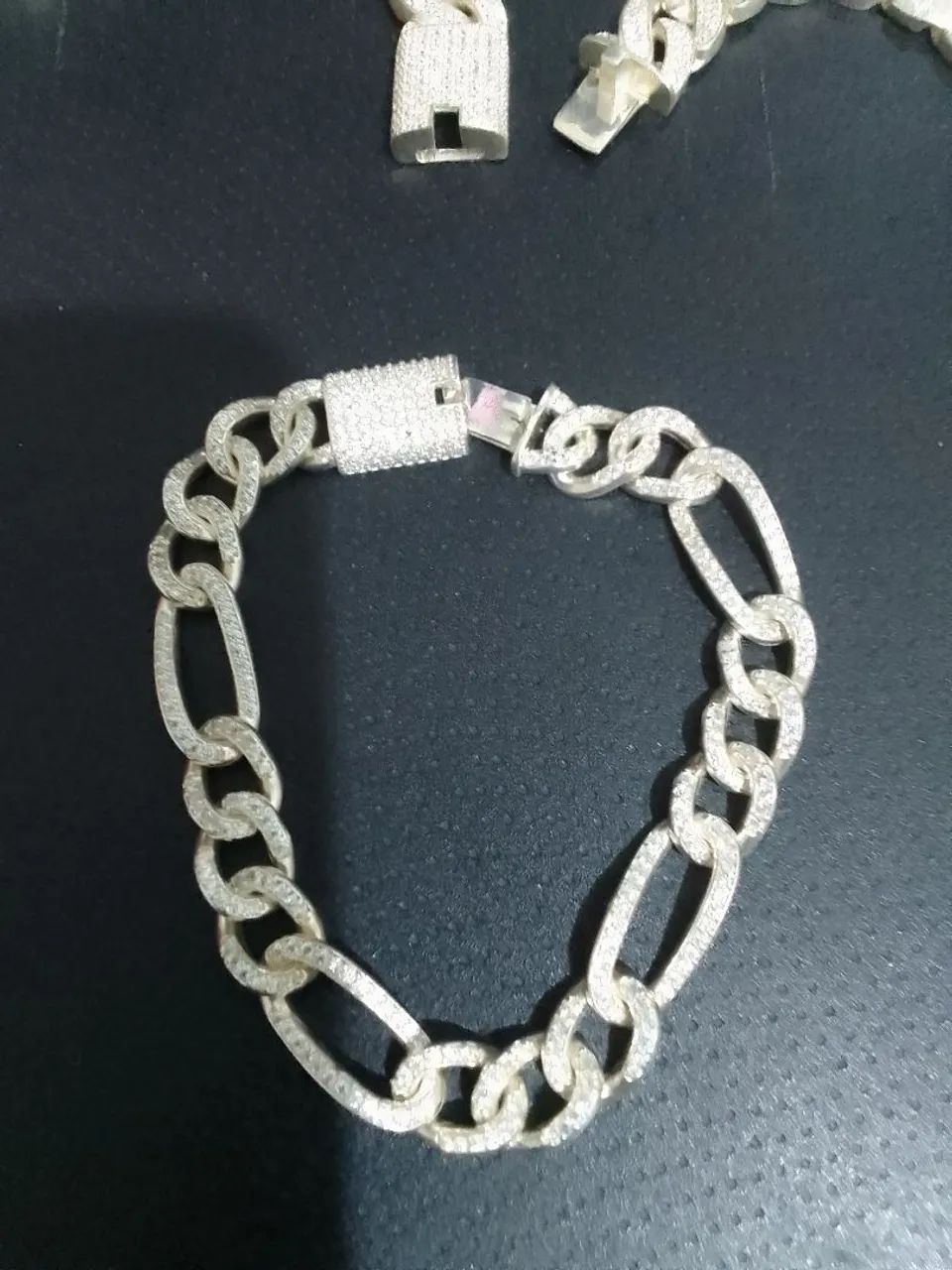 Kit pulseira e corrente em Prata 925