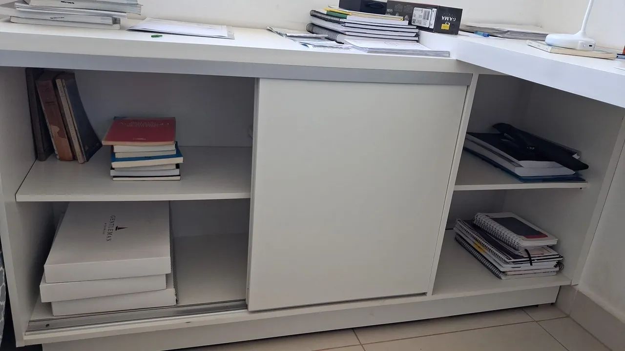 Armário, bancada e prateleiras de escritório  - Foto 3