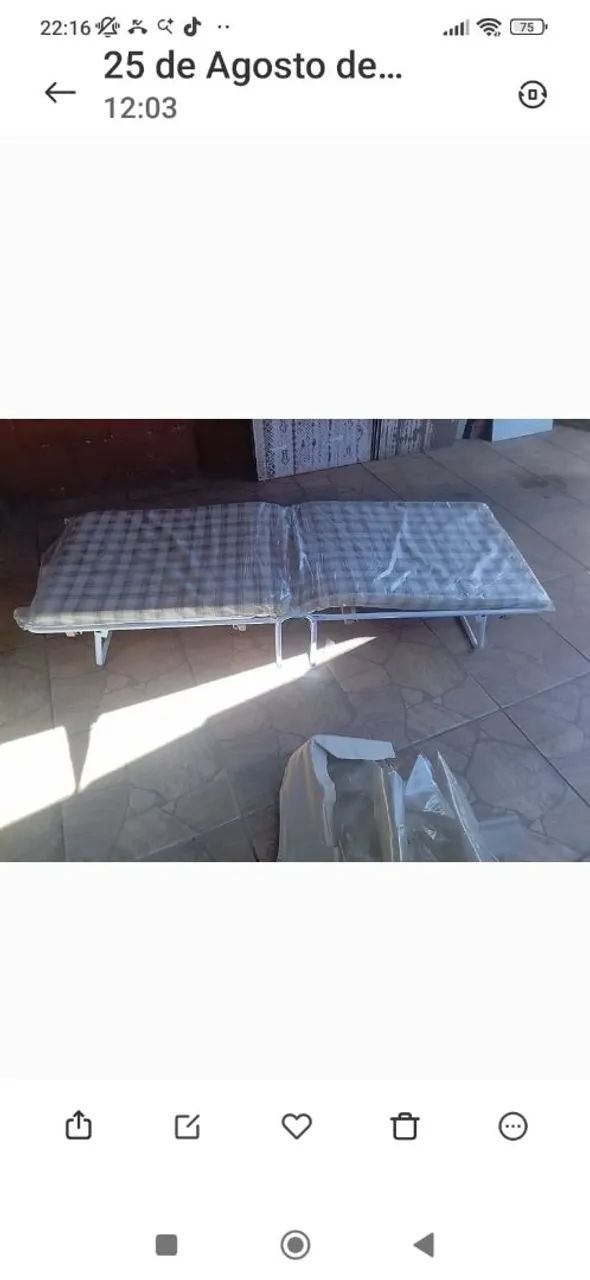 Cama de acapamento dobrável - Foto 2