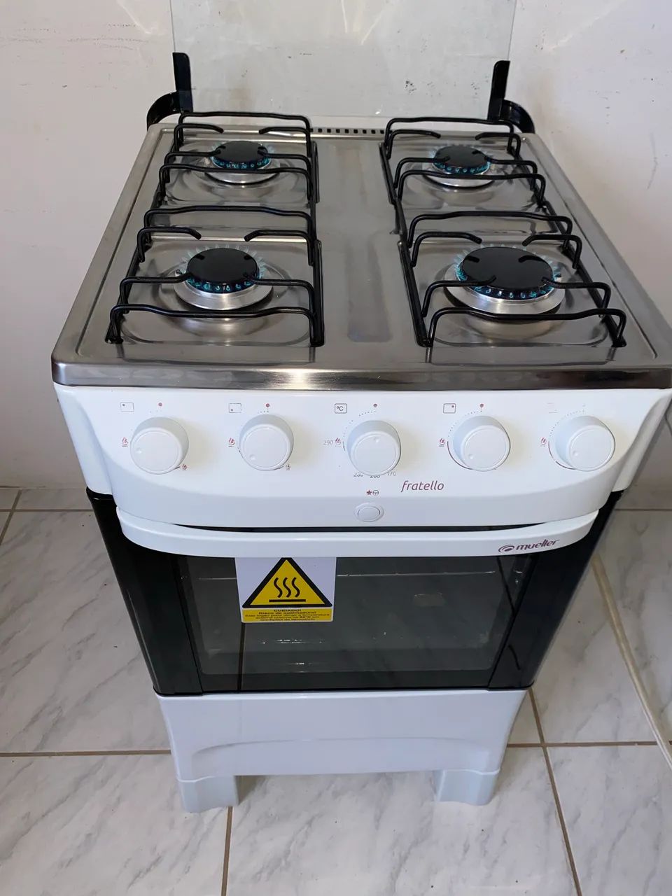 Fogão 4 Bocas Automático Usado - Entrego ! - Foto 4