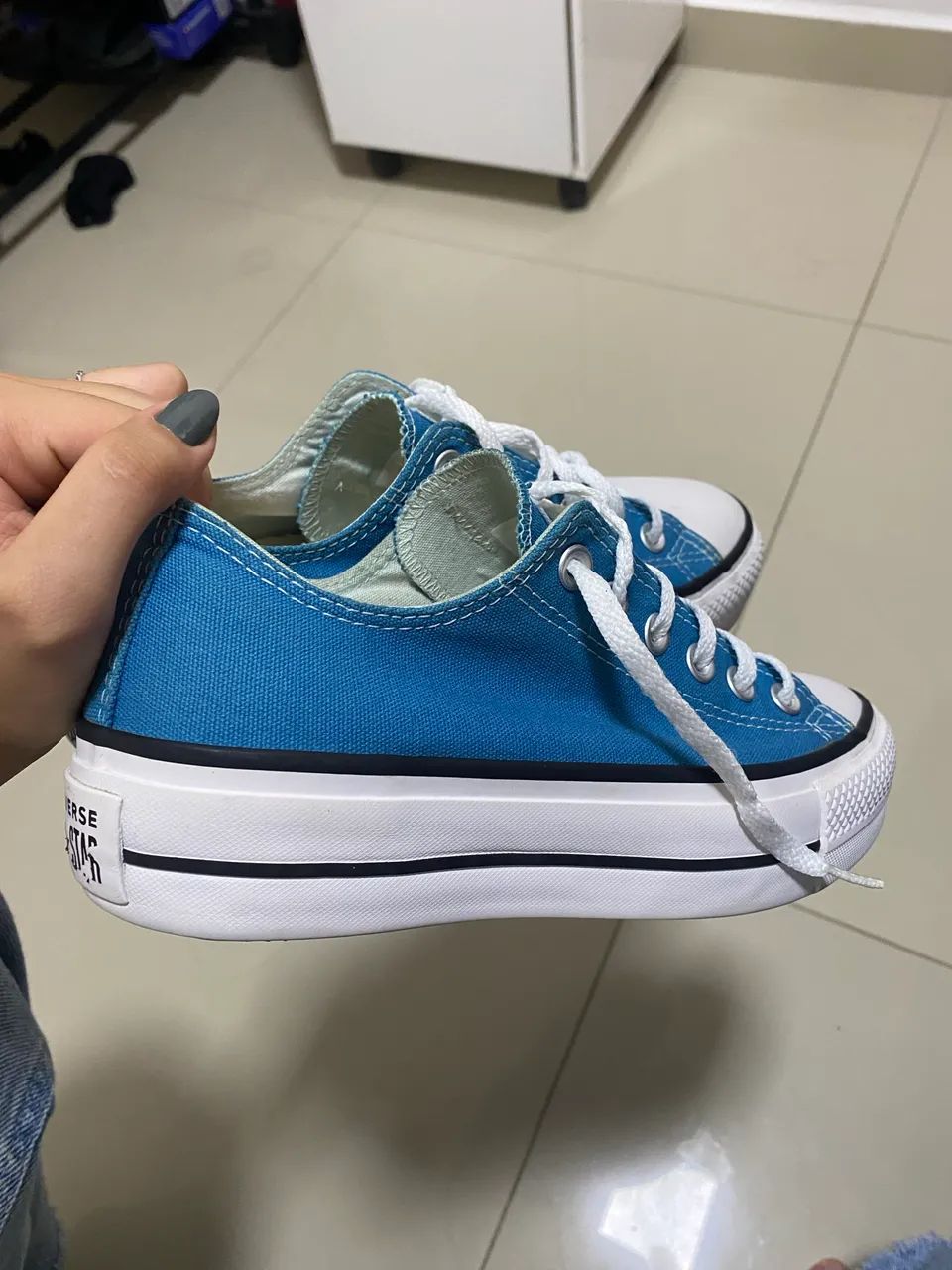 All star azul(plataforma) - Foto 4
