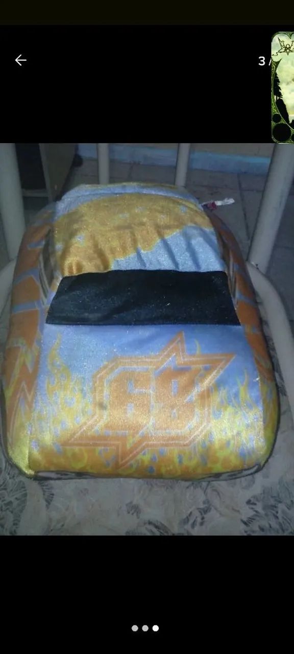 Almofada Hot wheels infantil, original, rara! - Foto 3