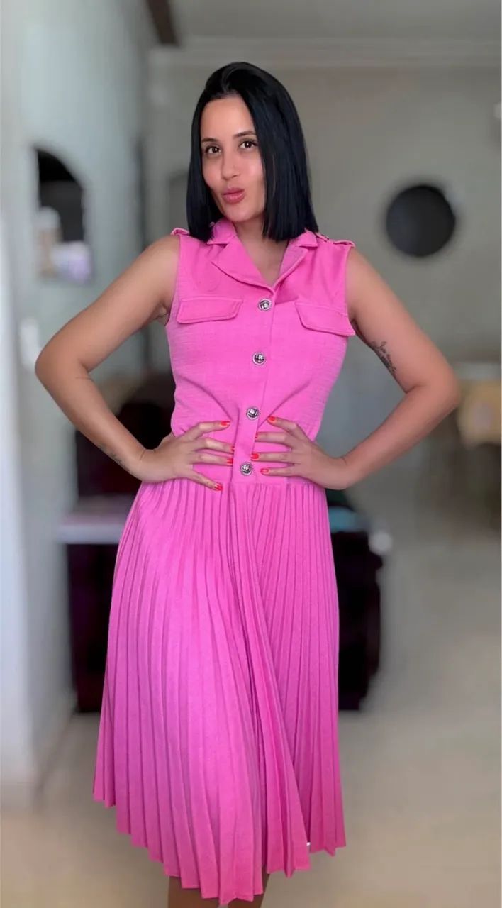 Vestido MOTF Rosa P/M