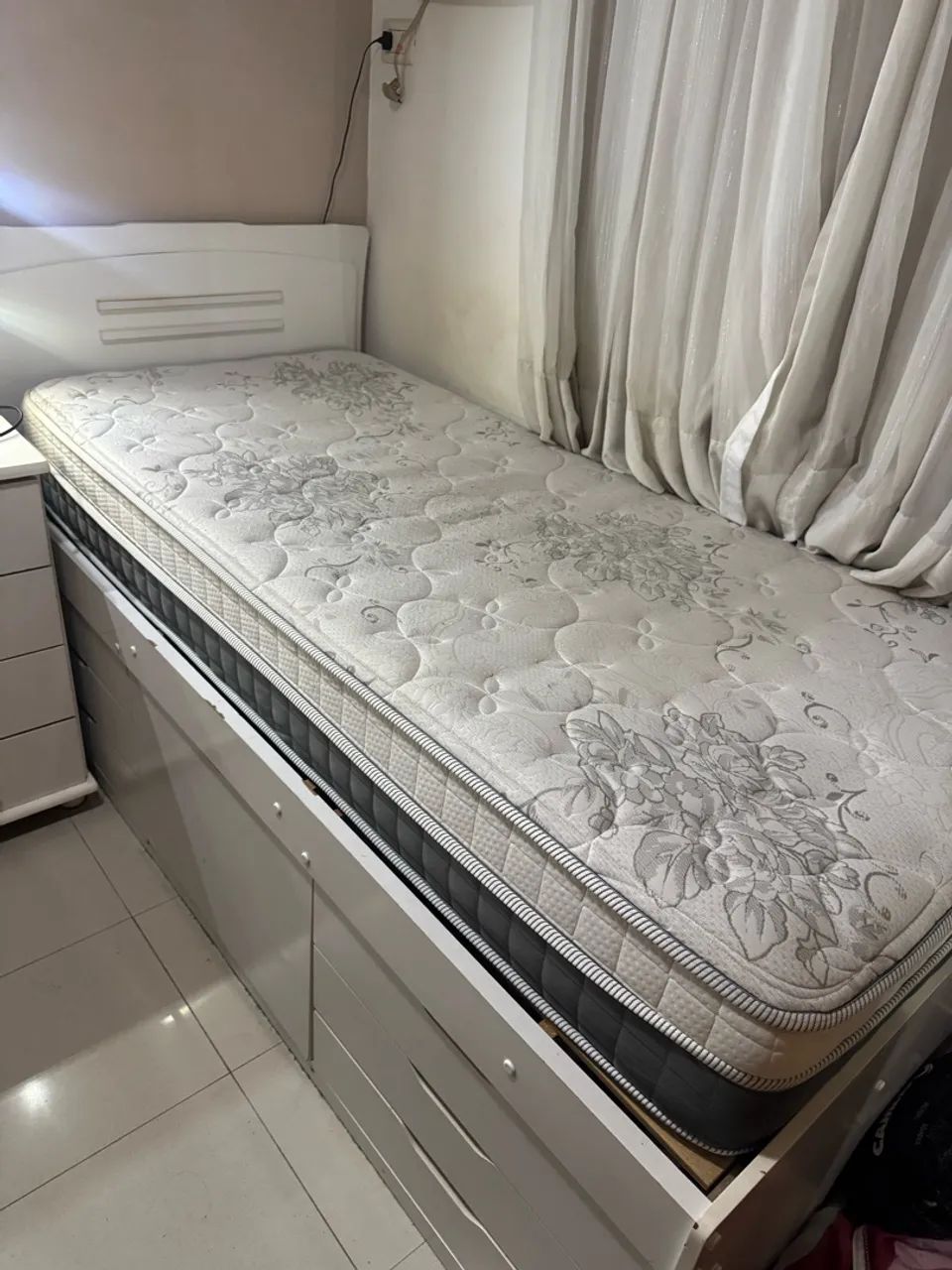 CAMA SOLTEIRO COM COLCHÃO  - Foto 2