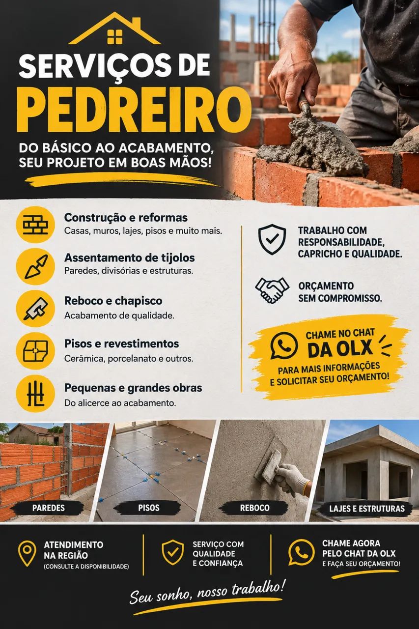 SERVIÇOS PARA OBRAS - ORÇAMENTO
