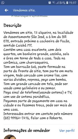Vendo Sítio em Cáceres - Foto 6