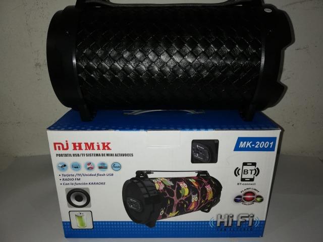 Caixa De Som Portatil Bluetooth Mp3 Fm Pc Micro - Mk2001 - Foto 4