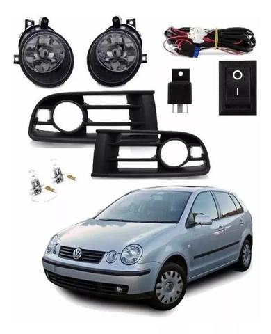Kit Farol Milha Neblina Auxiliar Polo 2003 2004 2005 2006