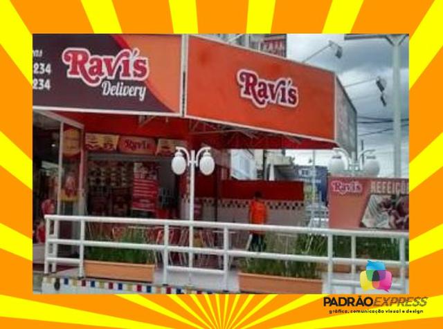 Letreiros de loja em estrutura de aço com lona ou PS - Foto 2