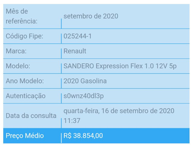 Sandero Expression 1.0 2020 Branco - Foto 8