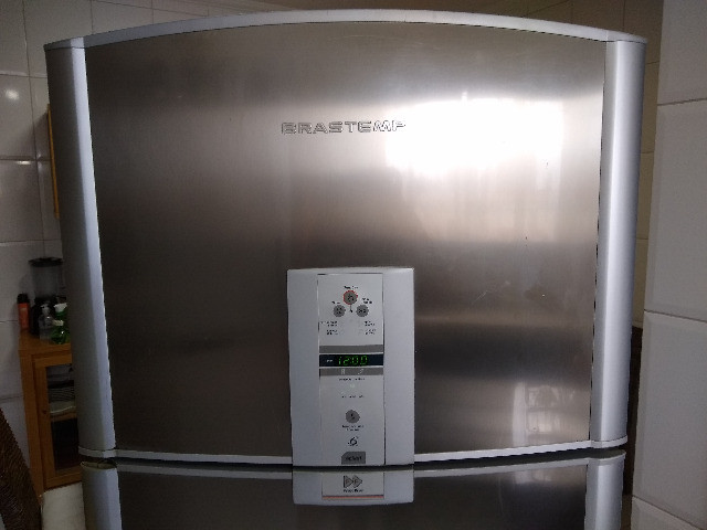 Refrigerador Brastemp Frost Free Duplex Ative Brm47b Inox - Foto 2