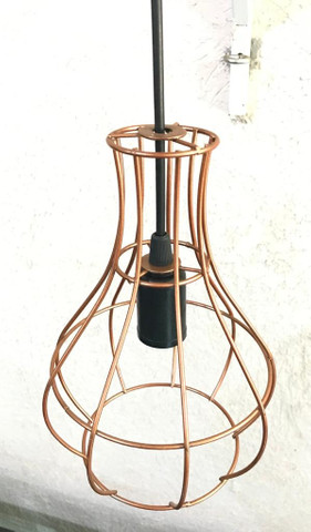 Lustre Pendente Luminaria Retro Aramado Gota Moderno - Foto 2
