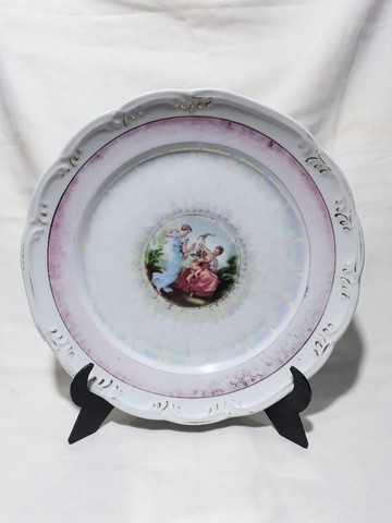 Antigo prato de porcelana Schmidt anos 60