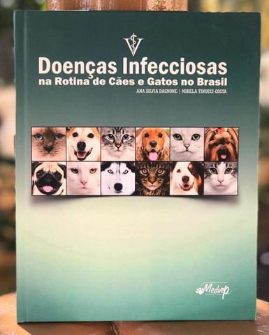 Livro Doenças Infecciosas na Rotina de Cães e Gatos no Brasil - usado em bom estado