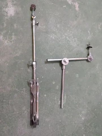 Braço de pedestal de bateria cromado - Foto 2