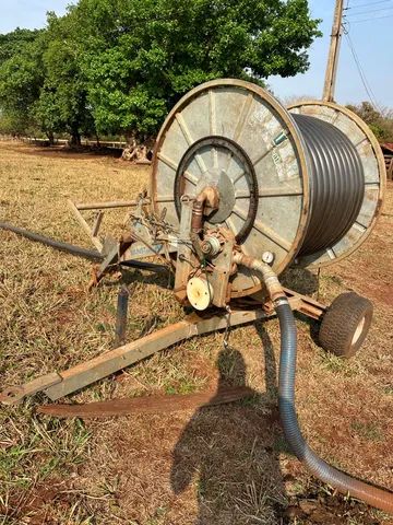 Carretel e motor de irrigação 