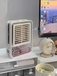 Mini Climatizador Umidificador Mesa Ar Ventilador Portátil Usb - Foto 4