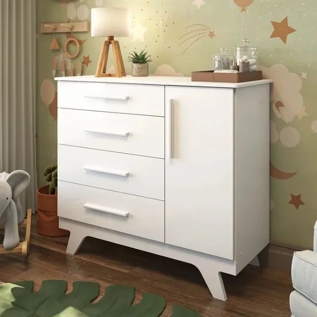 Comoda Infantil Retro Lisa 100% MDF 