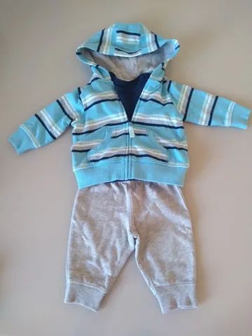 Trio de inverno Carter menino 3 meses - Foto 3