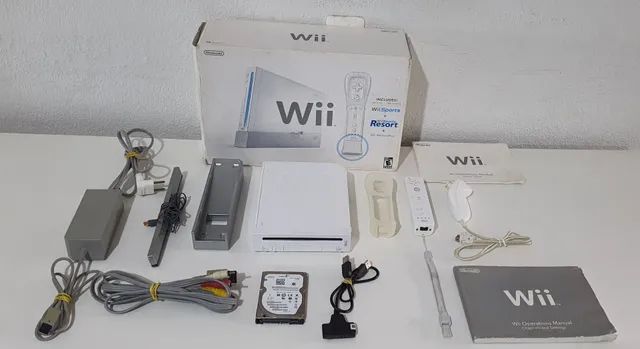 HD Externo Para Nintendo Wii Com 252 Jogos + Desbloqueio + Emuladores