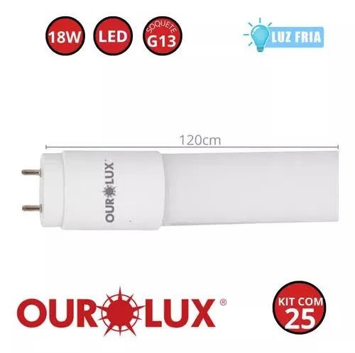 Lâmpada LED 18W 120cm Ourolux - Foto 2