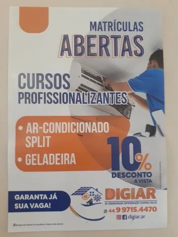 Curso profissionalizante - instalação de ar condicionado.
