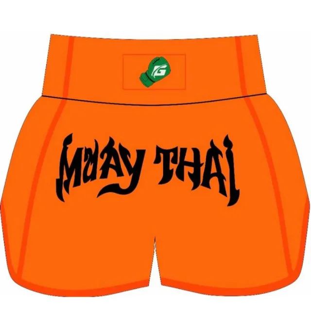 Short Muay Thai Bermuda Calção Tailandês Gfighter Kickboxing - Foto 4