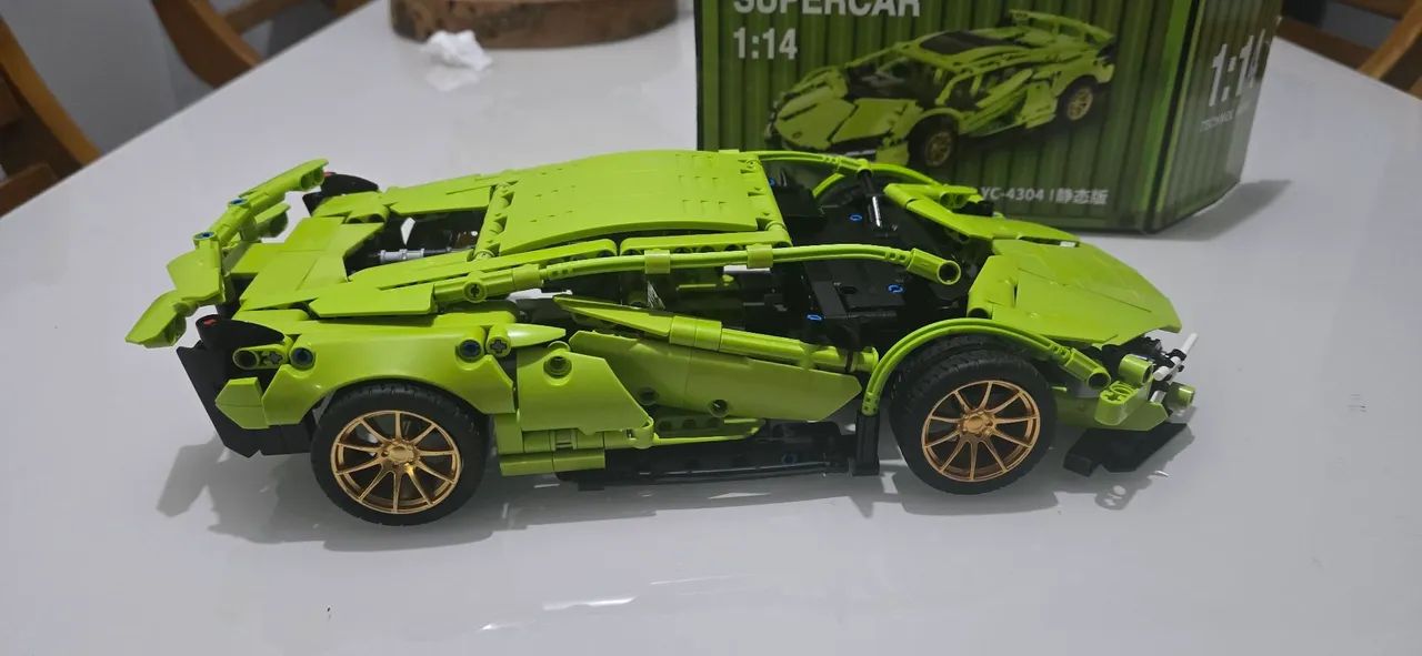 Lamborghini Sian - Brinquedo de Montar - Lego Technic - Foto 6