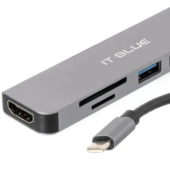 Hub USB-C 6 em 1 Modelo LE4137 - It.Blue - Foto 2
