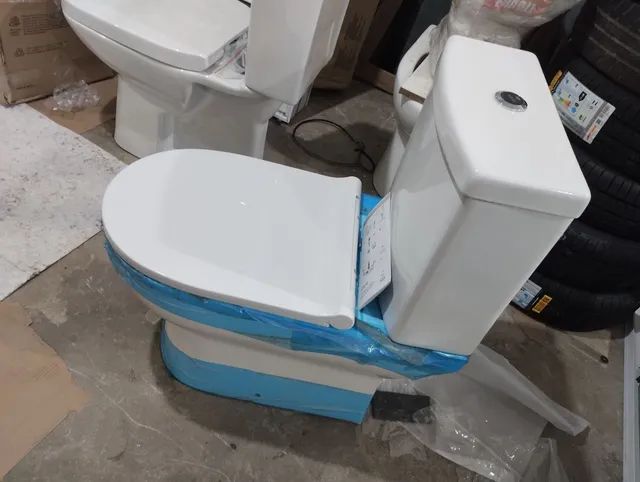 Kit vaso cx e assento com sensor de descarga wi-fi Vesúvio icasa - Foto 3