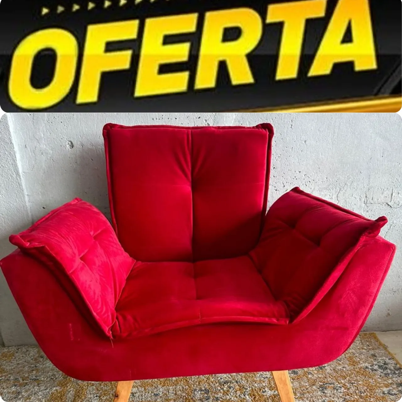 Poltrona opala super oferta espuma d28