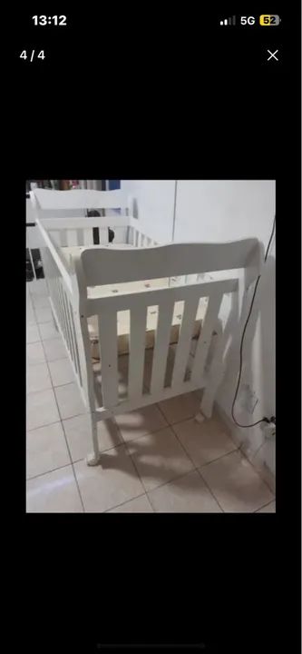 Berço branco  - Foto 2