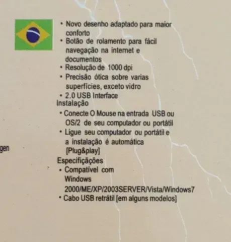 Mouse básico. Especificações numa das imagens. Mouse USB 1000dpi - Foto 3