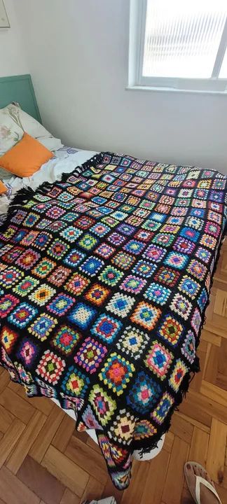 Colcha da vovó croche - Foto 2
