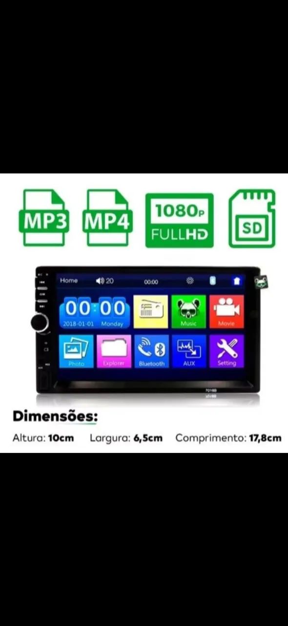 Multimídia 7 polegadas toque Screen  - Foto 2