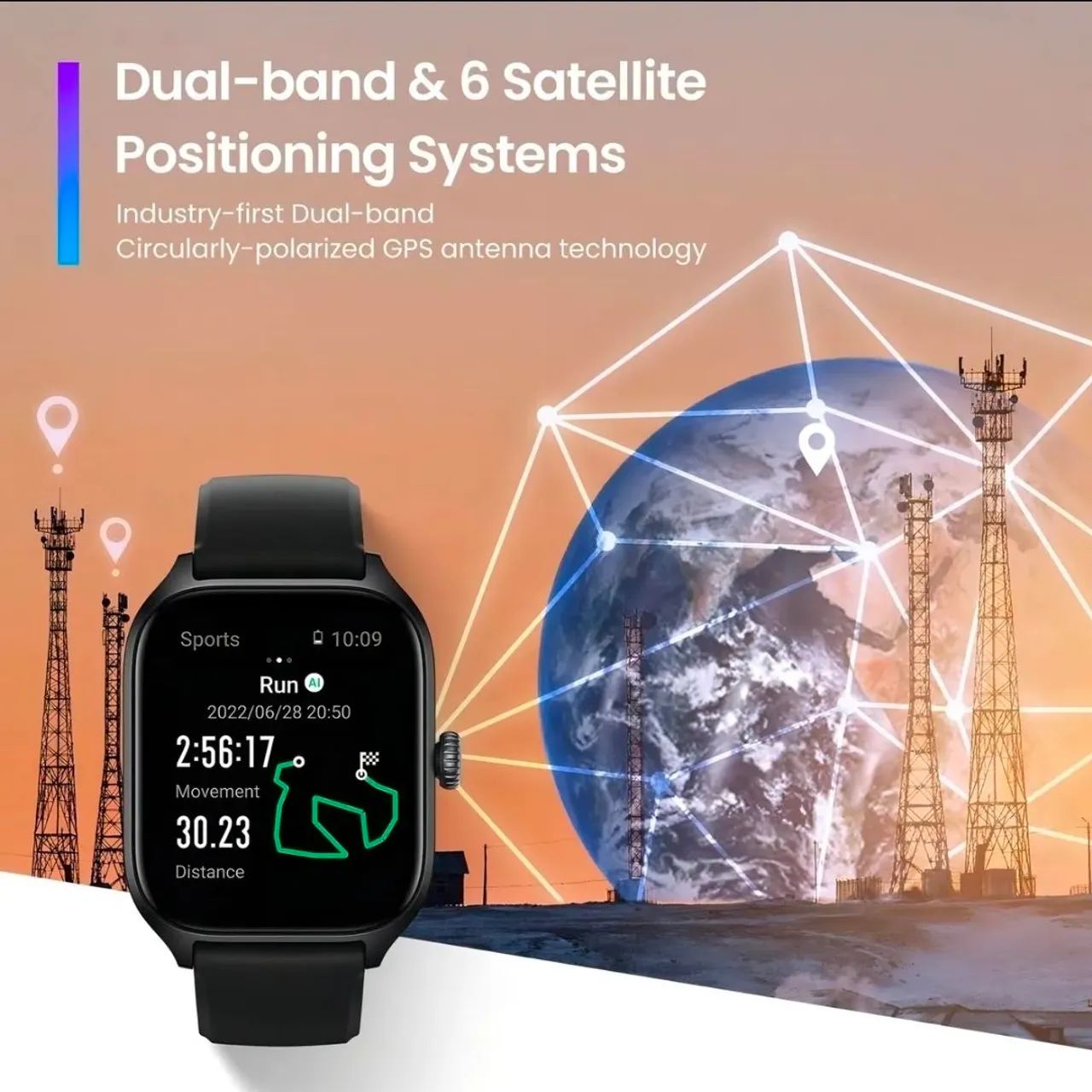 Amazfit GTS 4 Tela Amoled HD com GPS - Foto 2
