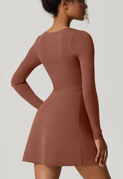 Vestido Marrom manga longa  - Foto 2