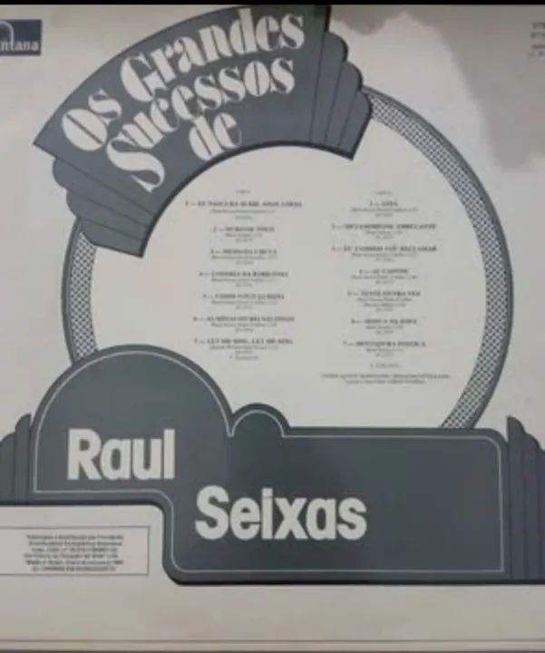 LP Raul Seixas, Os Grandes sucessos de Raul Seixas, capa e disco impecável. - Foto 3