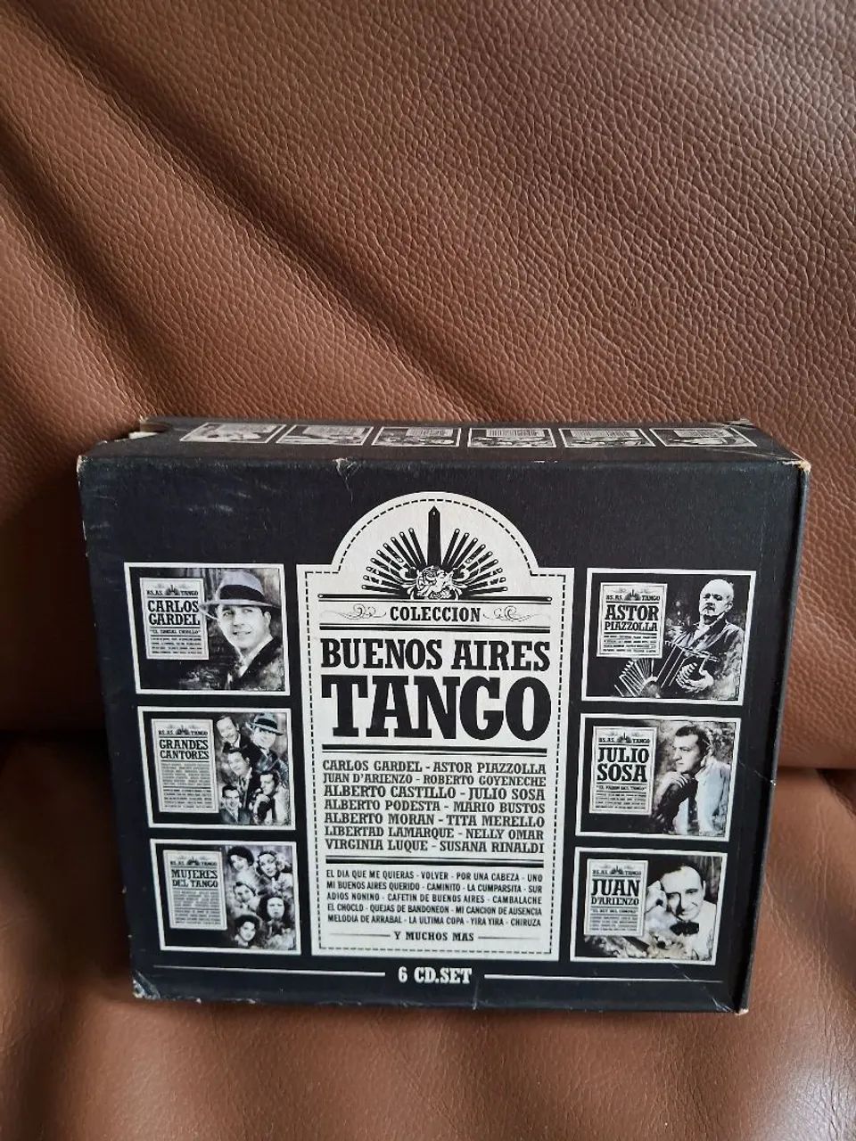 Box 6 cds tango argentino Gardel, Piazzolla etc