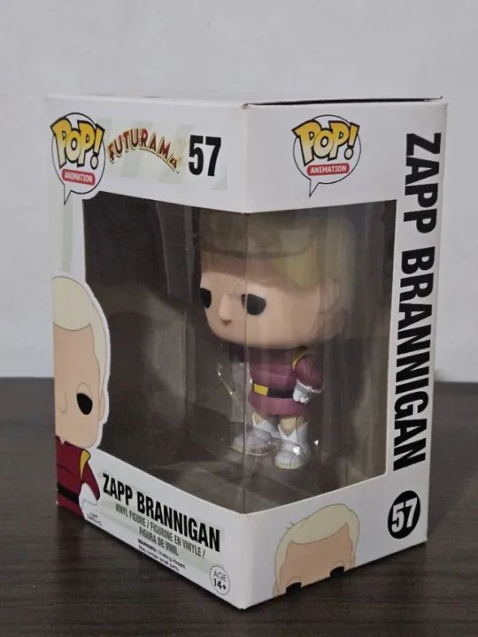  Funko Pop Zapp Brannigam 57 Caixa com Detalhes - Futurama - Foto 2