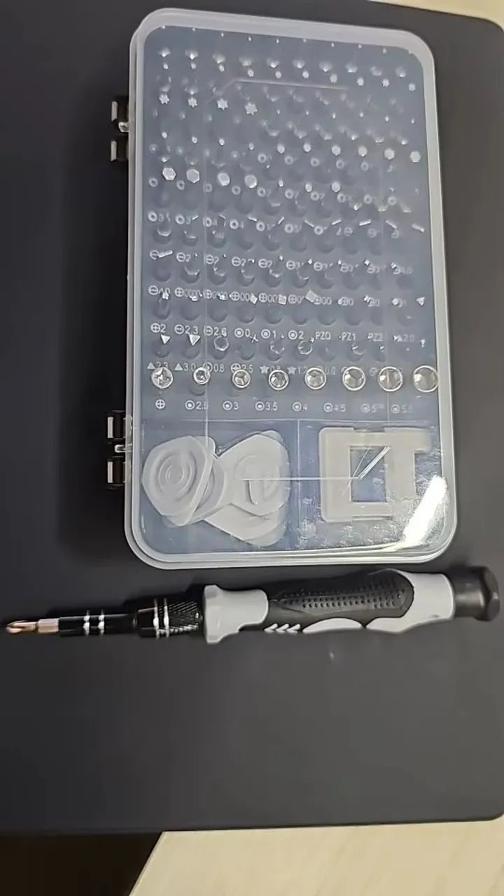 Maleta Kit Ferramentas de Precisão 115 Peças - Celular, Eletrônicos e Reparos