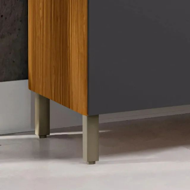 "Elegância e Durabilidade: Cozinha Compacta Cabernet Prime em MDF com Design Funcional" - Foto 4