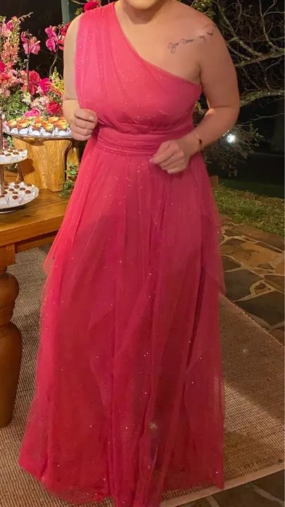 Vestido rosa pink de Festa - Foto 4