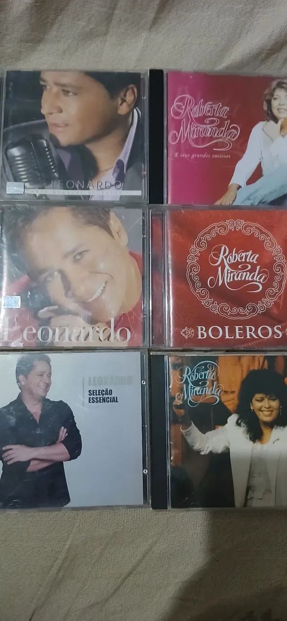 Kit 6 cds  Leonardo e Roberta Miranda  