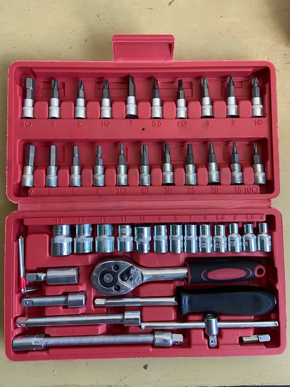 Kit chave catraca soquete reversível 64717754794243121