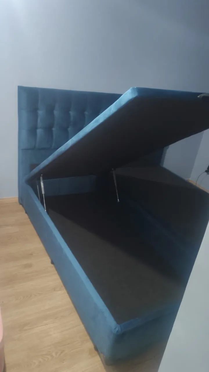 Cama Baú Bi-partida King Luxo
